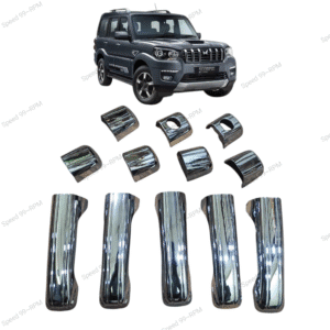 Chrome Door Handle Catch Covers for Mahindra Scorpio Classic (Set of 12Pcs) Premium Exterior Accessories
