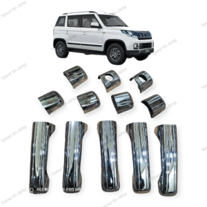 Chrome Door Handle Catch Covers for Mahindra TUV300 (Set of 12pcs) Exterior Car Premium Accessories