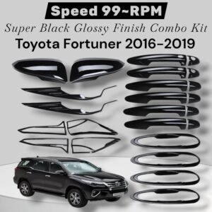 Home 20 toyota fortuner 2016 19 black glossy finish combo kit (pack of 24p) premium