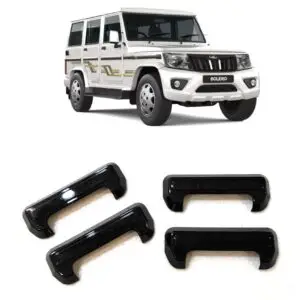 Mahindra Bolero Super Black Glossy Finish Door Handle Covers (Set of 4Pcs) Exterior Accessories