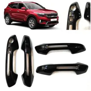 Piano Black Door Handle Covers for Kia Seltos (Set of 4Pcs) Exterior Styling Premium