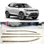 Chrome Lower Window Garnish Set for Mahindra XUV 300 – Set of 4Pcs Exterior Accessories (Stainless Steel)