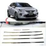Lower Window Garnish Chrome for Maruti Baleno 2011-20 (Set of 6-Pcs) Exterior Styling Accessories