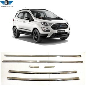 EcoSport Lower Window Garnish Chrome - Stainless Steel (6 Pcs) | Full Beading Line Kit Premium