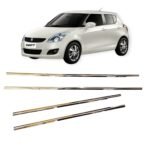 Chrome Lower Window Garnish for Maruti Swift 2014-2017 – Set of 4Pcs Exterior Styling (Stainless Steel)