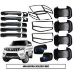 Piano Black Kit for Mahindra Bolero Neo Exterior Upgrade Premium Accessories Combo (5Items/20Pcs)