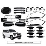 Piano Black Combo Kit for Scorpio Classic (6-Items / 23-Pcs) Premium Exterior Upgrade