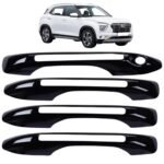 Piano Black Door Handle Cover for Hyundai Creta 2020+ (Set of 4Pcs) Premium