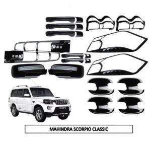 Piano Black Kit for Scorpio Classic (5Items, 22Pcs) All Models Exterior Upgrade Premium Combo Set