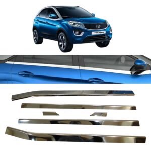 Chrome Lower Window Garnish for Tata Nexon 2017-2023 (S.S / Set of 6Pcs) Exterior Styling