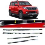 Chrome Lower Window Garnish Set for Tuv 300 (4Pcs) Stainless Steel Exterior Accessories