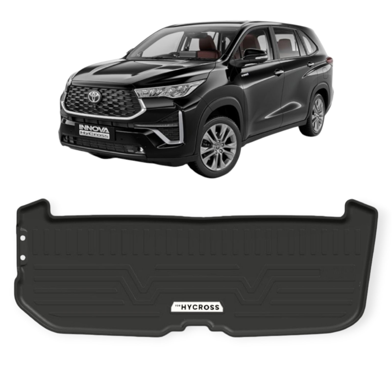 Premium Boot Mat For Toyota Innova Hycross | All Models | Set of 1 Piece | Heavy-Duty Anti-Slip Car Trunk Mat Premium Boot Mat For Toyota Innova Hycross | All Models | Set of 1 Piece | Heavy-Duty Anti-Slip Car Trunk Mat