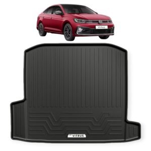 Premium Boot Mat for Volkswagen Virtus (2022-Present) Set of 1P | Custom-Fit Rear Trunk Liner Boot Protector