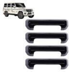 Piano Black Door Handle Cover Set for Mahindra Bolero Models 2007-2026 (Pack of 4Pcs) Exterior Accessories
