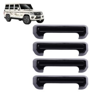 Piano Black Door Handle Cover Set for Mahindra Bolero Models 2007-2026 (Pack of 4Pcs) Exterior Accessories