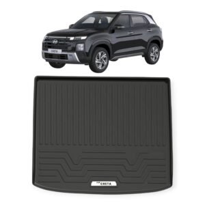 Premium TPE Boot Mat for Hyundai Creta (2022-24) Trunk Tray Set of 1 Piece