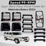 Super Black Piano Finish Kit for Mahindra Bolero 2020+ Exterior Styling Extra Fitting Accessories