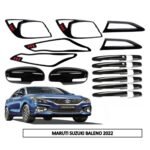 Super Black Combo Kit for Maruti Baleno 2022+ (Pack of 20P) Exterior Styling Body Garnish