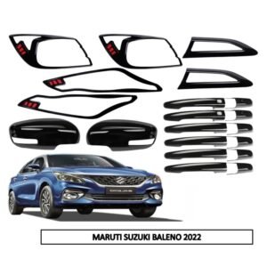 Super Black Combo Kit for Maruti Baleno 2022+ (Pack of 20P) Exterior Styling Body Garnish