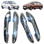 Chrome Door Handle Catch Covers For Hyundai Aura (Set of 4) - Premium Exterior Styling