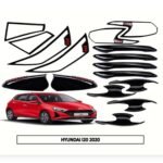 Piano Black Combo Kit for Hyundai i-20 2020-23 (5-Items) Exterior Stylish Accessories
