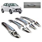 Chrome Door Handle Catch Cover for Xcent 2015-19 – Set of 8pcs Premium Accessories