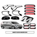 Dual Tone Red & Black Piano Finish Kit for Maruti WagonR 2019+ (Pack of 15-Pcs) Exterior Styling Body Trim