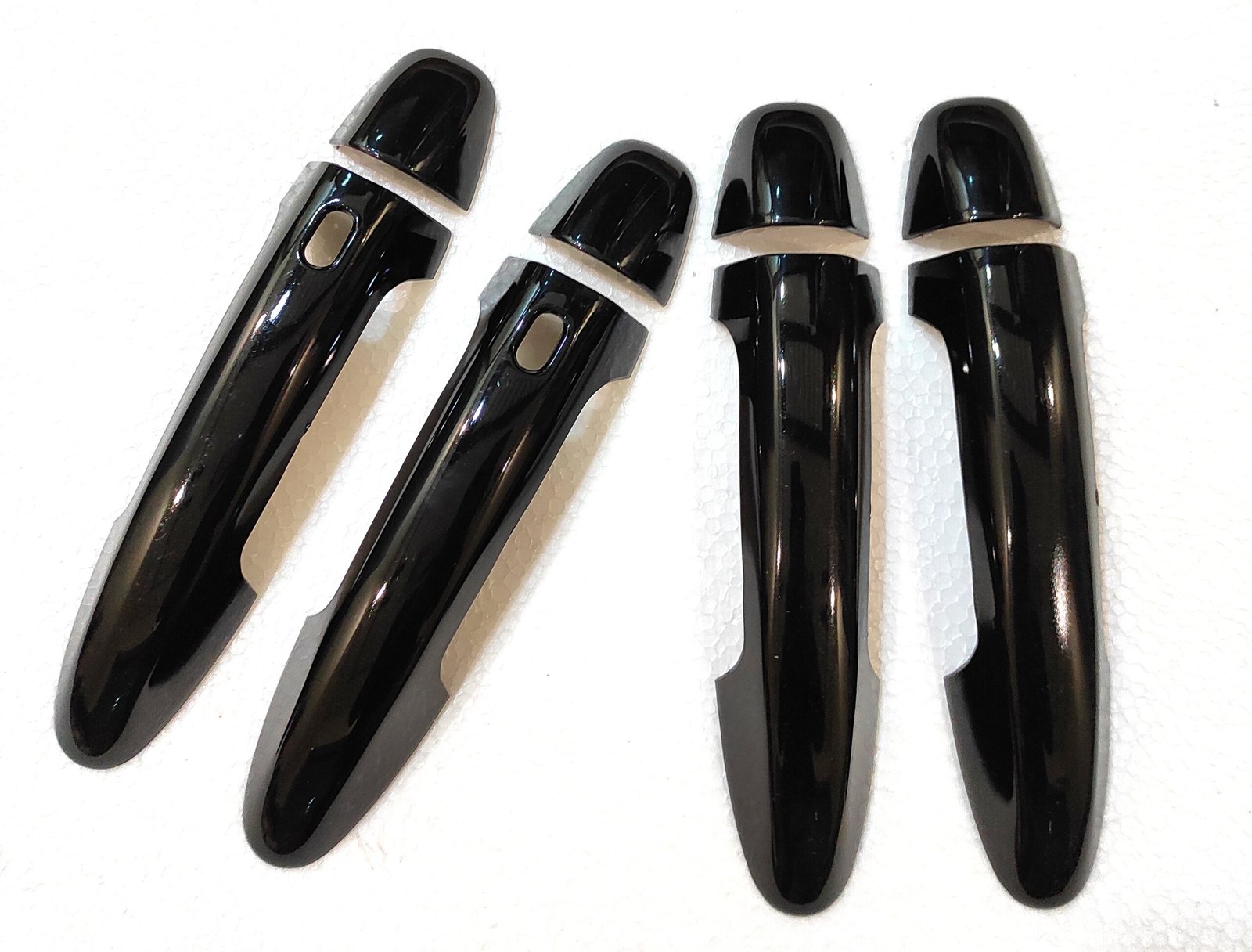 Innova Crysta Gloss Black Door Handle Sensor Cut Catch Covers (Set of 8Pcs) Premium 2 Innova Crysta Gloss Black Door Handle Sensor Cut Catch Covers (Set of 8Pcs) Premium - Image 3