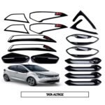 Dual Tone Red & Black Piano Finish Kit for Tata Altroz (5-Items 16-Pcs) Exterior Styling Body Trim