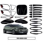Super Black Glossy Finish Combo Kit for Tata Nexon 2020+ (6-in-1) Exterior Styling Premium