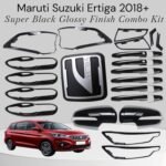 Super Black Glossy Finish Combo Kit for Maruti Ertiga 2018+ (Pack of 27-P) Exterior Styling Body Trim