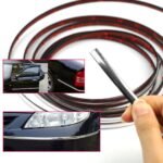 Chrome Beading Roll 10MM - Universal Car Door Protector, Bumper & Window Garnish Styling Strip (High Gloss)