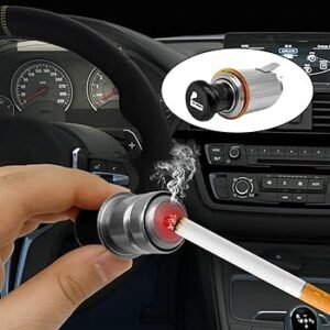 12V Auto Cigarette Lighter Plug & Socket Set – Universal Pop-Out for Car Dashboard – Easy Install with Wiring Harness