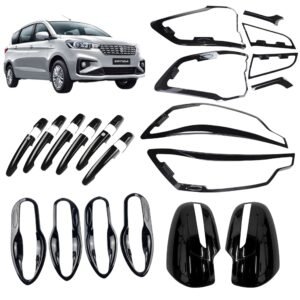 Piano Black Combo Kit for Maruti Ertiga 2018-2025 (5Items / 26Pcs) Exterior Styling Premium