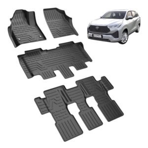 Premium Floor Mats for Innova Hycross (2022-Present) | All-Weather, Custom Fit Set of 4Pcs