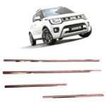 Chrome Lower Window Garnish for Maruti Ignis (4-Pcs) Premium Exterior Styling Accessories