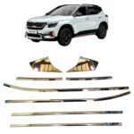 Lower Window Garnish Chrome for Kia Seltos (Set 8-Pcs) Exterior Accessories