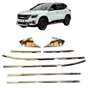 Lower Window Garnish Chrome for Kia Seltos (Set 8-Pcs) Exterior Accessories