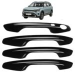 Glossy Black Door Handle Cover Set for Kia Carens (Set of 4Pcs) Premium Exterior Accessories