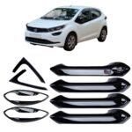 Piano Black Door Handle & Bowl Full Set for Tata Altroz (All Variants) Exterior Garnish Pack of 8Pcs