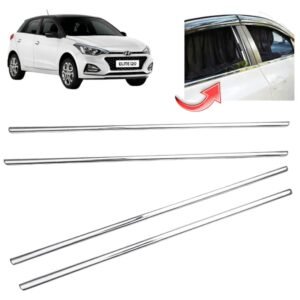 Lower Window Chrome for Hyundai Elite i20 (Set of 4Pcs) Premium Stainless Steel Exterior Garnish