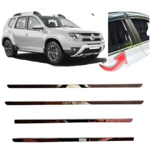 Chrome Lower Window Garnish for Renault Duster (Stainless Steel/Set of 4P) Premium Accessories