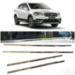Chrome Lower Window Garnish for Maruti S-Cross Nexa | Stainless Steel Set of 4Pcs | Premium Accessories