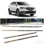 Chrome Lower Window Garnish for Maruti Scross Nexa (Set of 4Pcs) Stainless Steel Premium Accessories