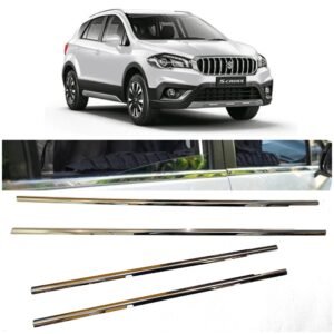Chrome Lower Window Garnish for Maruti Scross Nexa (Set of 4Pcs) Stainless Steel Premium Accessories