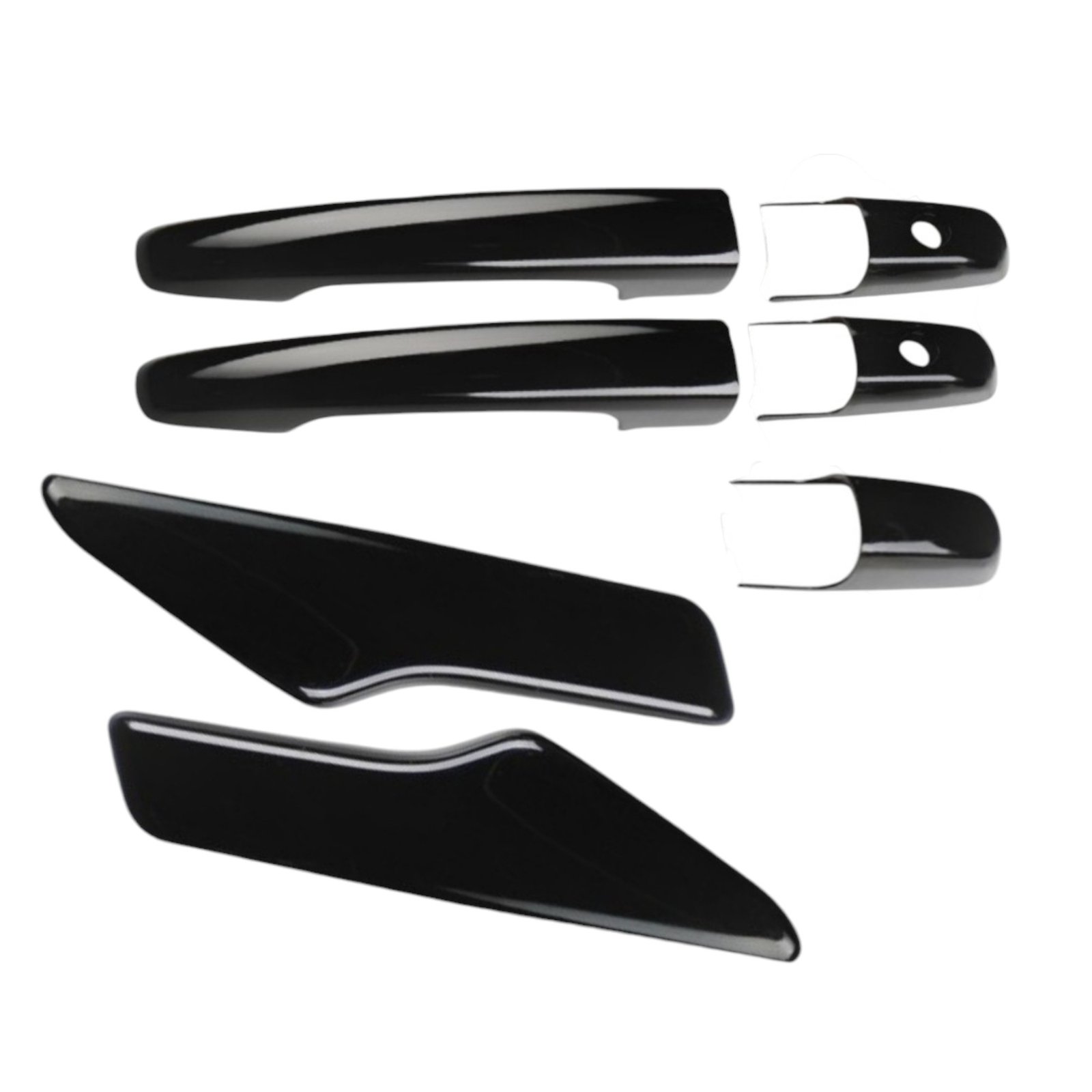 Piano Black Door Handle Covers for Maruti Suzuki Swift 2018-24 Pack of 7Pcs Premium - Image 2