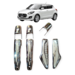 Door Handle Chrome for Maruti Swift 2018-2024 Sensor Cut Cover (Set of 7Pcs) Premium