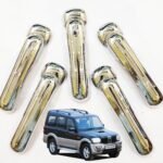 Chrome Door Handle Cover For Mahindra Scorpio Models 2002-2008 (Set of 5Pcs) Premium