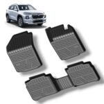 Premium Floor Mats for Maruti Suzuki Grand Vitara 2023-Present Custom-Fit 3D All-Weather (Black, 3Piece Set)