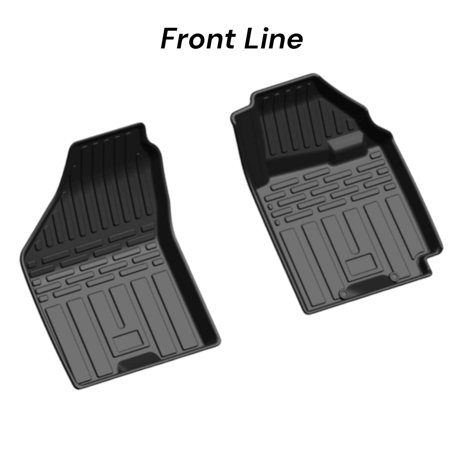 Premium Floor Mats for Maruti Suzuki Baleno (2015-Present) – 3D TPE All-Weather Custom Fit, Anti-Slip, Waterproof (Black) Set of 3P - Image 2